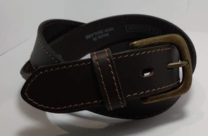 Belts: Brown Leather Belt - Derby - Leather Direct