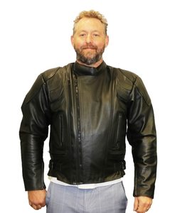 Men's Fashion Leather Jackets Formal Leather Jacket Casual Leather jacket: SHARK Motorcycle Leather Jacket - Riding Jacket with Armours