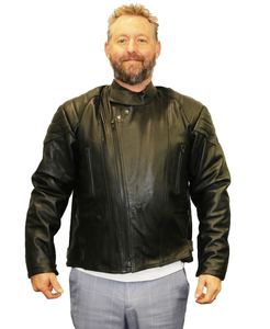 Men's Fashion Leather Jackets Formal Leather Jacket Casual Leather jacket: Motorcycle Leather Jackets - Stretch Leather Jacket for Bikers