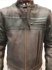 Men's Fashion Leather Jackets Formal Leather Jacket Casual Leather jacket: Matt Leather Jacket for Men - Motorcycle Leather Jacket Black Matt NZ