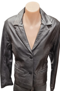 Womens Short Leather Blazer - Leather Blazer - Leather Blazers - NZ