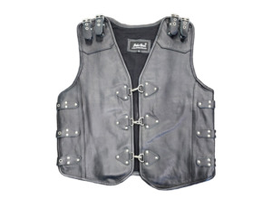 Leather Vests For Men - Motorcycle Leather Vest - Thick Leather Vest: Simple Leather Vest - Leather Direct