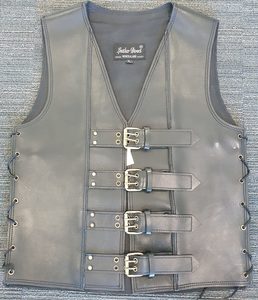 Thick Buffalo Leather Vest - Genuine 4mm Thick Leather Vests