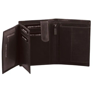 PIERRE CARDIN RUSTIC LEATHER TRI-FOLD MENS WALLET - Leather Direct