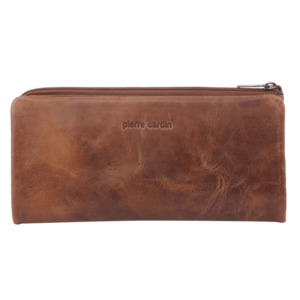 Products: PIERRE CARDIN RUSTIC LEATHER WOMENS WALLET - Leather Direct
