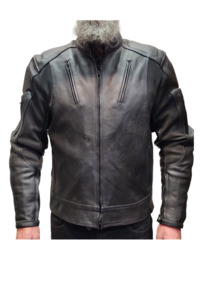 Men's Fashion Leather Jackets Formal Leather Jacket Casual Leather jacket: Rubber Backed Leather Motorcycle Jacket - Leather Direct