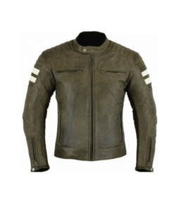 Men's Fashion Leather Jackets Formal Leather Jacket Casual Leather jacket: Distressed Brown Motorcycle Jacket with Amour - Leather Direct