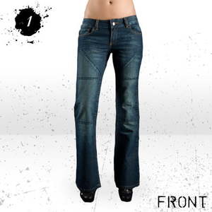 Products: Hornee Dark Blue Mid-rise Bootcut – LeatherDirect