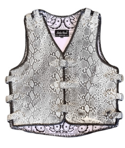 Products: Snake Print Leather Vest – LeatherDirect