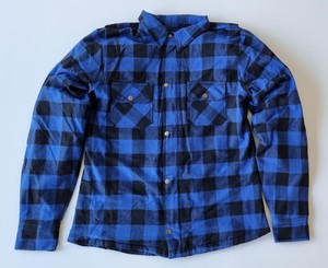 Products: Blue Riding Shirt with Armour – LeatherDirect