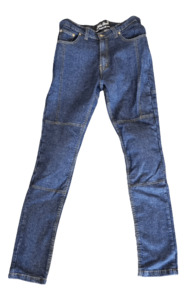 Products: Women’s Blue Protective Jeans – LeatherDirect
