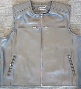 Products: Cowhide Leather Vest With Side Zip – LeatherDirect