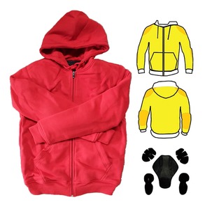 Products: Red Protective Hoodie with Armour – LeatherDirect