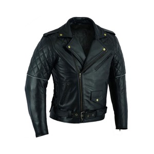 Products: Motorcycle Leather Jacket with Side Lace – LeatherDirect