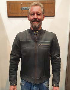 Products: MEN’S MOTORCYCLE MATT JACKET – LeatherDirect
