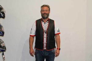 Products: Bullet Vest with Red Braid – LeatherDirect