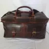 Leather Overnight Bag 5002 - Leather Image leather weekender Bag