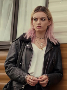 Products: Sex Education Maeve Wiley Leather Jacket