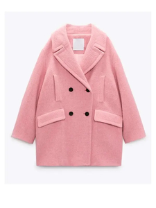 Wednesday Emma Myers Pink Coat