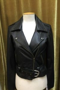 Lady bike jacket with belt