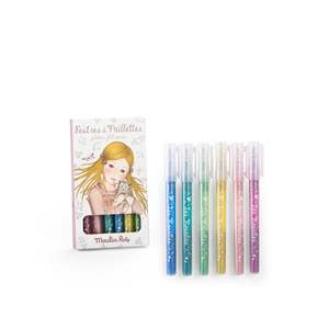 Le Fun: Les Rosalies Set of 6 Glitter Felt Pens