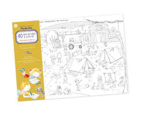 Tableware Bibs: Set of 40 placemats to colour in