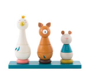 Le Voyage d'Olga Wooden Animals Stack-up