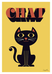 Art Prints: Chat Art Print