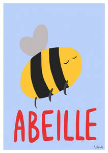 Wolfnoodle: Abeille Art Print