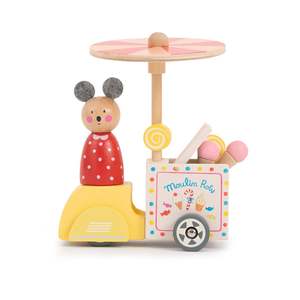 Activity Toys: La Grande Famille Wooden Ice cream delivery tricycle