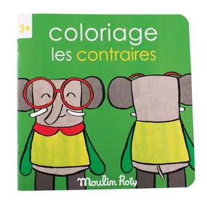 Educational Toys: Popipop Les Contraires Opposites Colouring Book