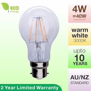 Led Light Bulbs: LED Filament Bulb 4W Bayonet Base