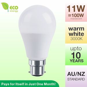 LED Light Bulbs 11W Bayonet Base B22