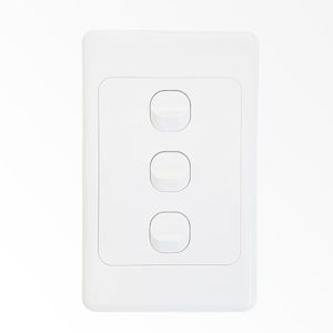 Switches Powerpoints: Triple Vertical Light Switch  NZ Standards