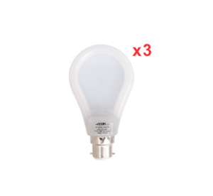 Bulbs Lamps: LED Bulb B22 9w Slim Style x 3