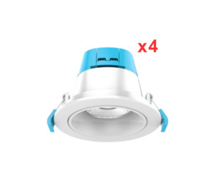 Downlights: Tiltable LED Downlight 9watts CCT w/ Built-in Driver x 4