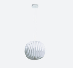 Pendant Lights: Pendant Light Odin Paper Shade w/ Cordset