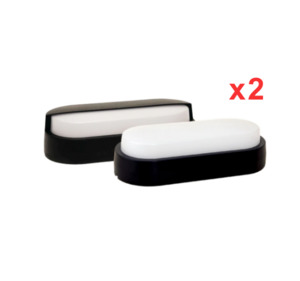 LED Bulkhead Ovate 12w CCT x 2