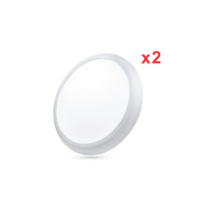 Oyster Button Lights: LED Button Light 18w Slim Line x 2