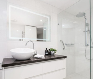 Bathroom Mirror w/ LED Light Callista Traditional 24W