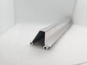 By Supplier: Finger safe aluminium extrusion weather seal carrier. 5.4m Length