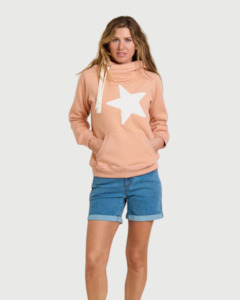 Outlet Clothing: Brakeburn Pink Star Elise Hoodie