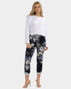 Beau Denver Floral Navy Joggers