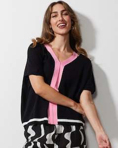 Knitwear: ld + co Piped Top