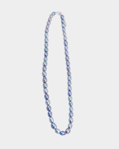 Kiwicraft Freshwater Pearl Necklace Black Oval