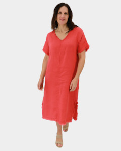 Dresses: Aida Rose Isabella Frayed Shift Dress