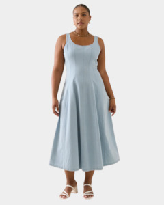 Dresses: Isle of Mine Sofie Denim Tank Dress