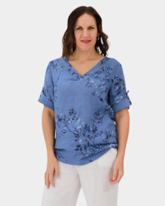 Aida Rose Nina Rolled Sleeve Top