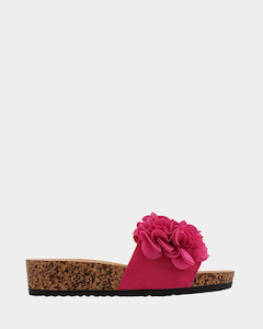 Slides: Los Cabos Corsage Fuchsia Slide