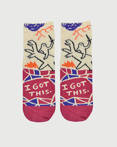 Socks: Blue Q Sox I Got This